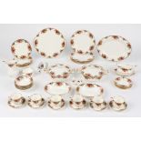 Property of a lady - a Royal Albert bone china 'Old Country Roses' pattern forty-nine piece dinner