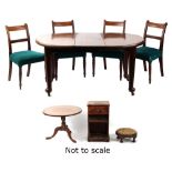 Property of a deceased estate - an early 20th century mahogany telescopic extending dining table
