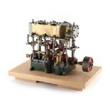 Property of a gentleman - a Stuart Turner triple expansion working model engine, probably 1940's /