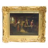 Property of a gentleman - George Fox (1876-1916) - THE TOAST - oil on board, 13.6 by 17.6ins. (34.