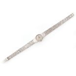 Property of a lady - a lady's Omega 9ct white gold cased dress watch on 9ct white gold bracelet