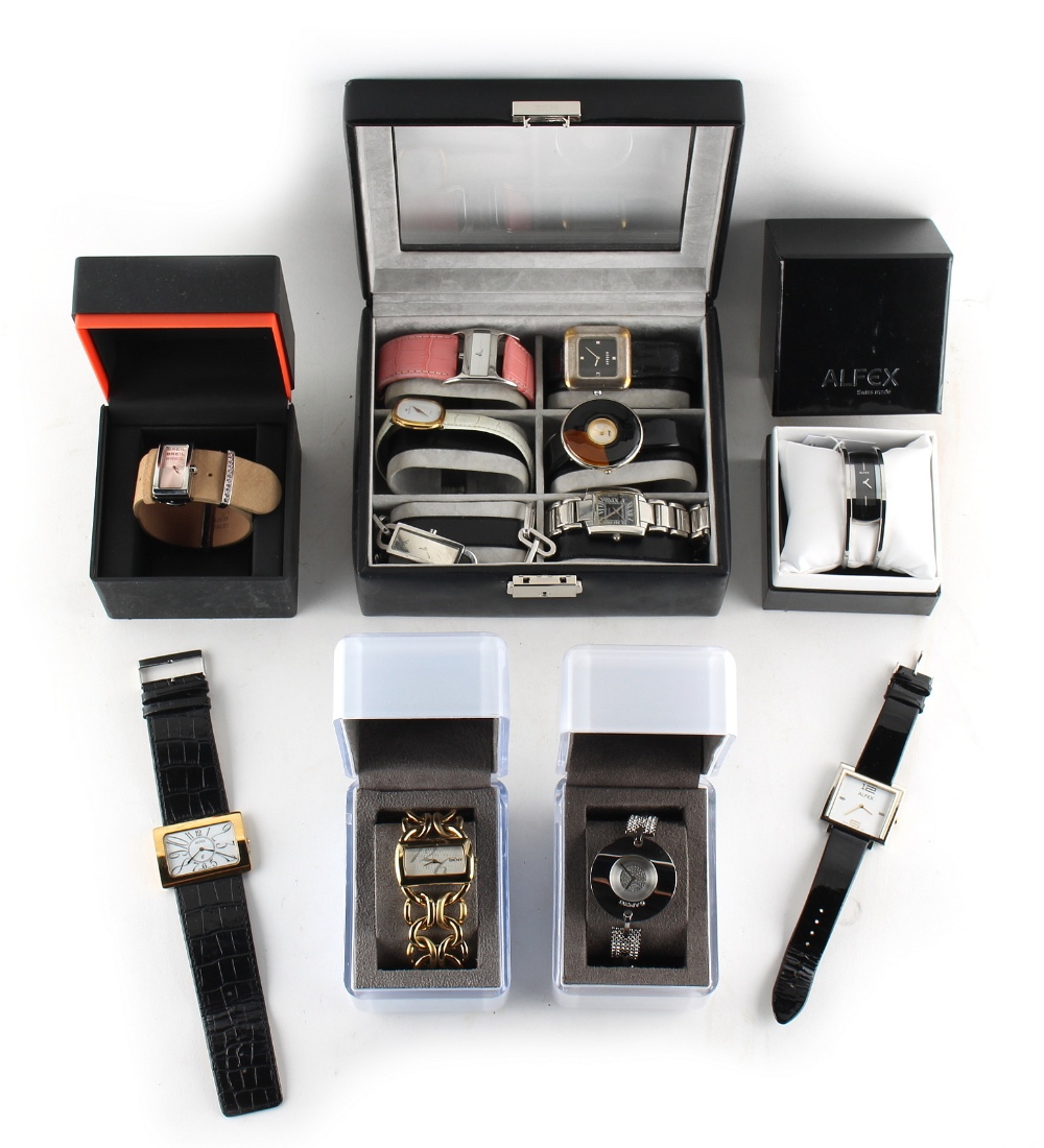 Property of a deceased estate - twelve lady's wristwatches including boxed DKNY, Alfex and Breil