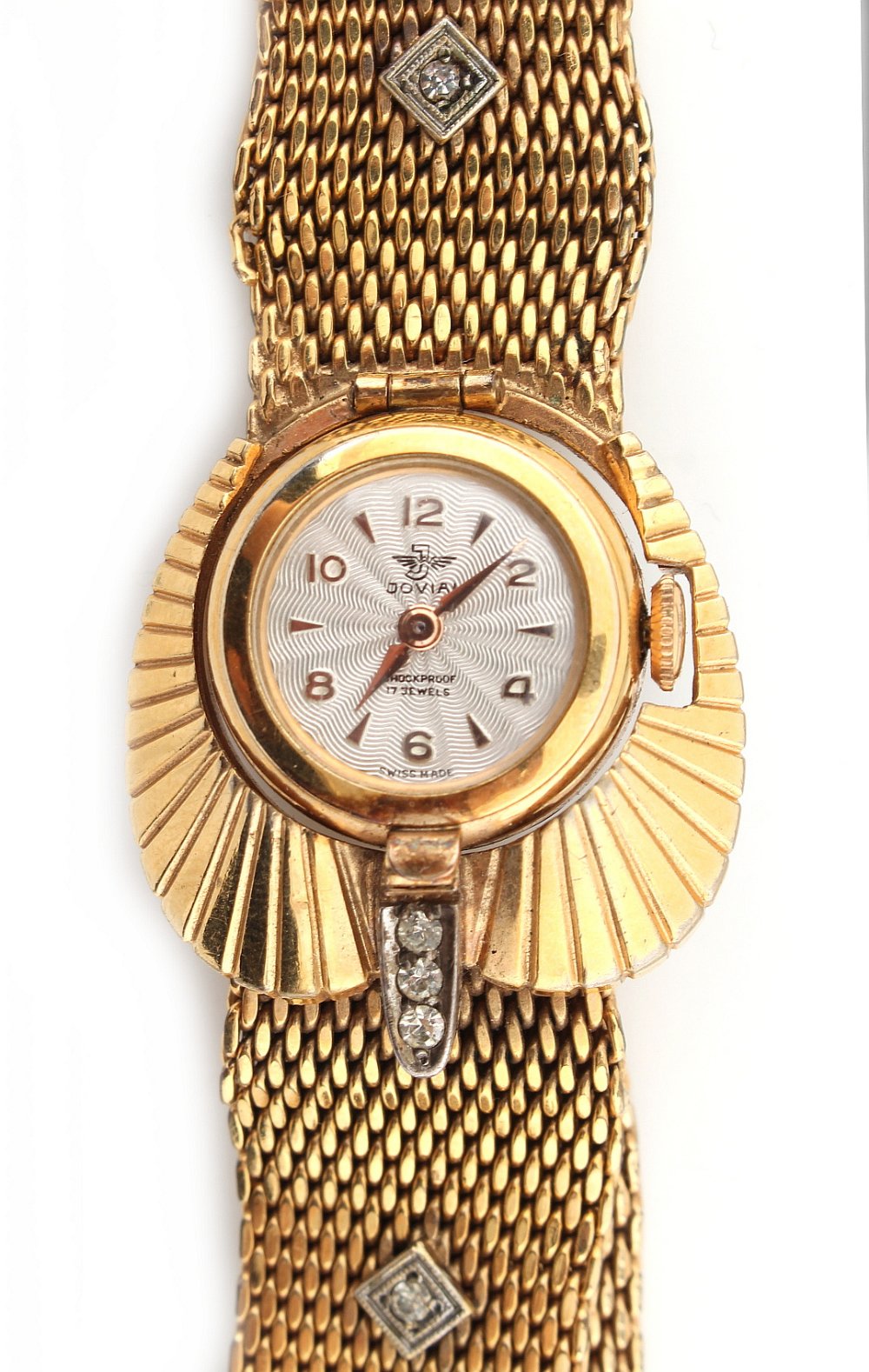 Property of a lady - a Jovial gold plated bracelet dress watch, with Swiss 17-jewel movement. - Image 2 of 2