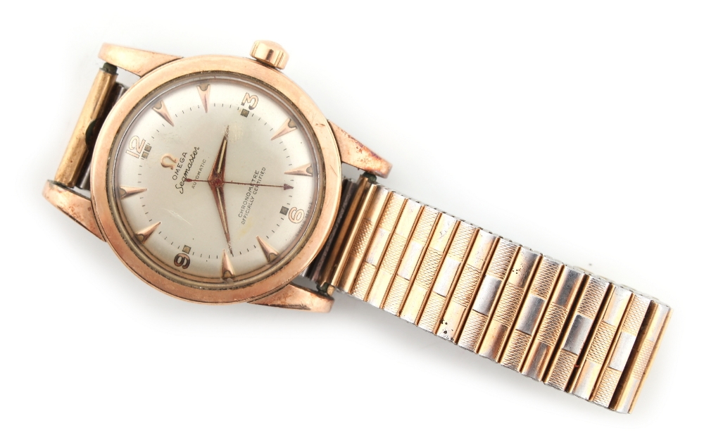 Property of a lady - a gentleman's Omega Seamaster gold & stainless steel cased automatic