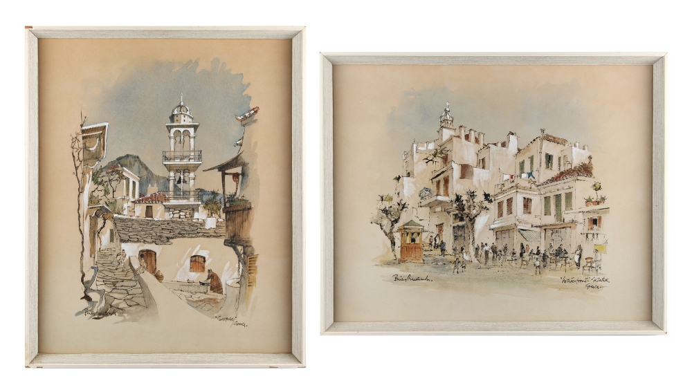 Property of a deceased estate - Philip Bawcombe F.R.S.A. (1906-2000) - 'WATERFRONT - SKIATHOS,