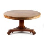 Property of a deceased estate - an early 19th century William IV mahogany circular tilt-top dining