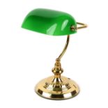 Property of a deceased estate - a banker's style table lamp.