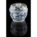Property of a lady - a Chinese blue & white deep bowl & cover, Wanli period (1563-1620), 6.3ins. (