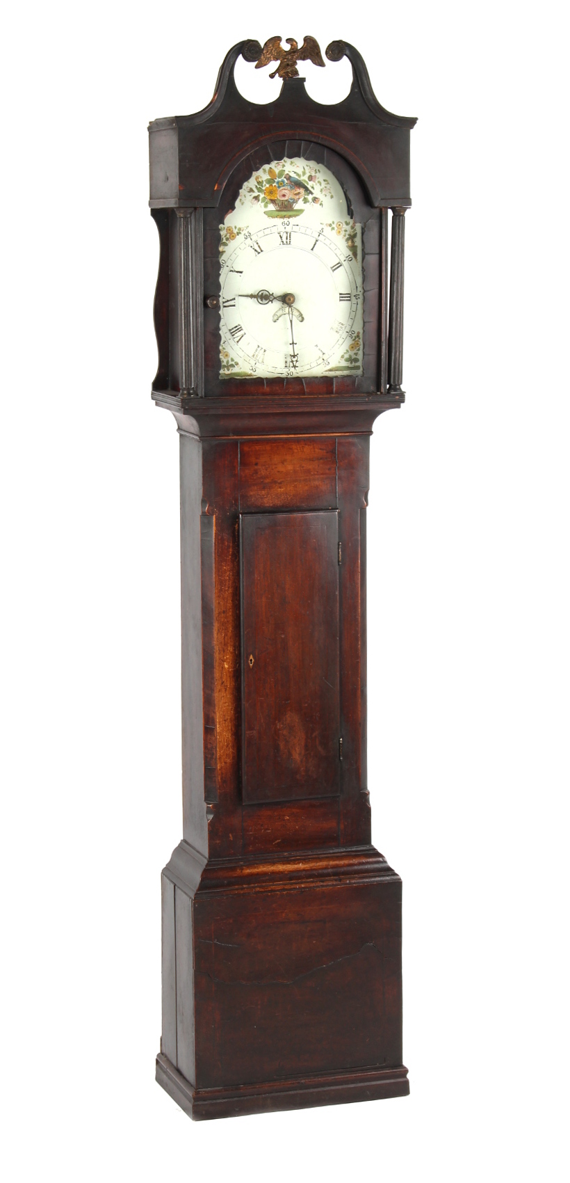 Property of a deceased estate - a George III West Country provincial longcase clock, with later