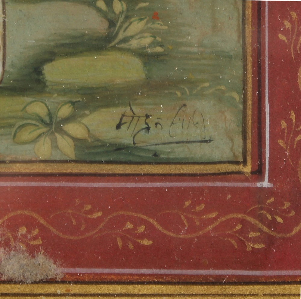 Property of a gentleman - an Indian school watercolour with gum arabic heightening depicting a - Image 2 of 2