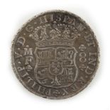 Property of a deceased estate - a 1740 Spanish Philip V 8 Reales silver coin from the shipwreck of