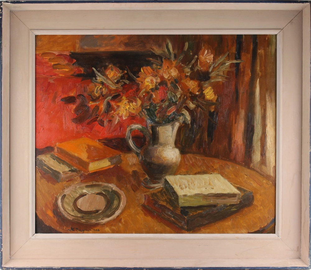 Keith Stuart Baynes (1898-1992) - 'AUTUMN FLOWERS' - oil on canvas, 20 by 24ins. (51 by 61cms.),