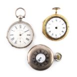 Property of a lady - a George III gold plated pair cased pocket watch, by Thos. Thoroughgood, London
