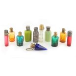 Property of a lady - a collection of eleven scent bottles or phials (11).