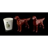Property of a deceased estate - two Beswick models of red setters, Sugar of Wendover; together