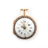Property of a lady - an 18th century Swiss two-colour gold cased pocket watch by Jean Fazy,