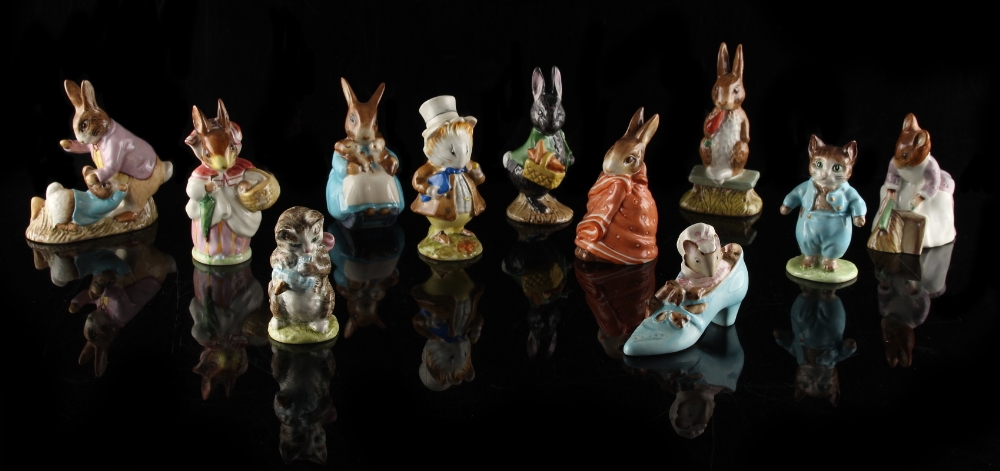 Property of a gentleman - a large collection of Beswick and Royal Albert Beatrix Potter figures -