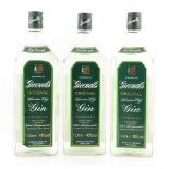 Property of a deceased estate - gin - Greenhalls gin, 3 bottles, 1 litre each (3).