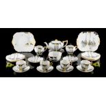 Property of a lady - a Shelley 'Sunrise and Tall Trees' pattern twenty-three piece part tea-set,