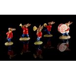 Property of a gentleman - a large collection of Royal Doulton Bunnykins figures - five Oompah Band