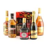 Property of a deceased estate - 6 bottles various including Drambuie, 70cl, Bols Apricot Brandy,