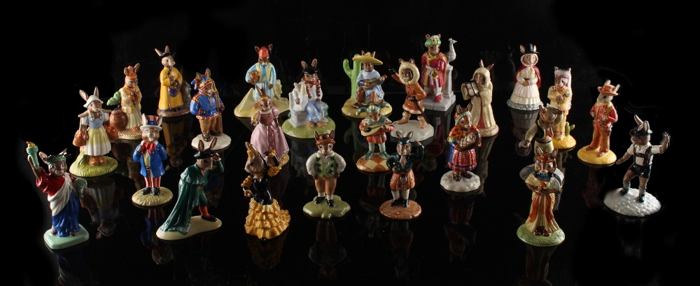 Property of a gentleman - a large collection of Royal Doulton Bunnykins figures - twenty-five