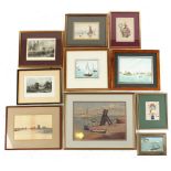 Property of a gentleman - ten assorted pictures & prints, all framed (10).