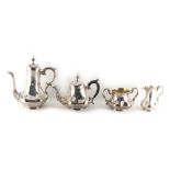 Property of a lady - a Victorian silver four piece tea & coffee service, Henry John Lias & Son,