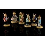 Property of a gentleman - a large collection of Royal Doulton Bunnykins figures - six Jazz Band