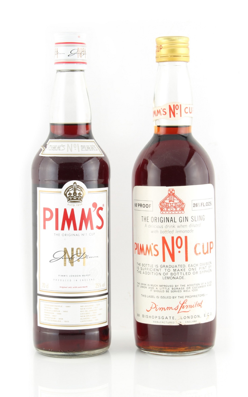 Property of a deceased estate - Pimms - Pimms No.1 Cup, one early bottle, 26 2/3 fl. ozs.;