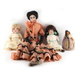 Property of a lady - an Armand Marseille model 990 bisque headed doll with sleeping eyes & open