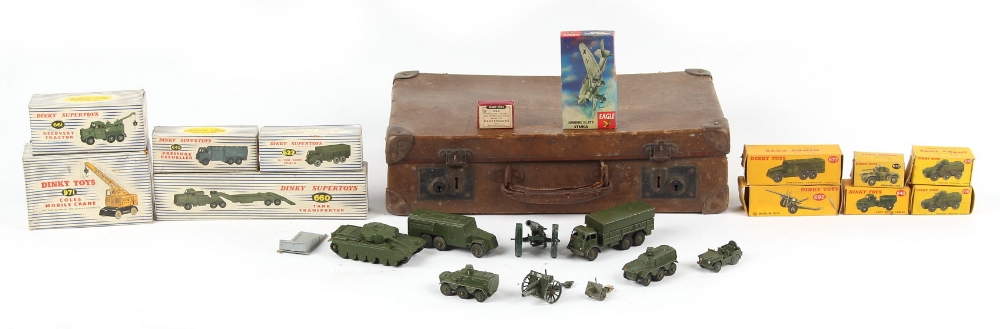 Property of a lady - a collection of Dinky Toys models, mostly military vehicles, mostly boxed (a