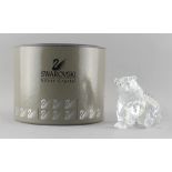A private collection of Swarovski crystal glass - Grizzly Bear, 3ins. (7.5cms.) high, boxed with
