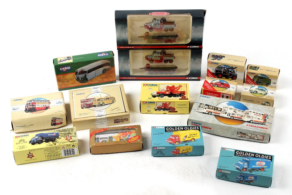 Property of a deceased estate - fifteen boxed Corgi toy models (15).