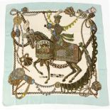 Property of a lady - a Hermes silk scarf - 'Le Timbalier', designed by Francoise Heron.