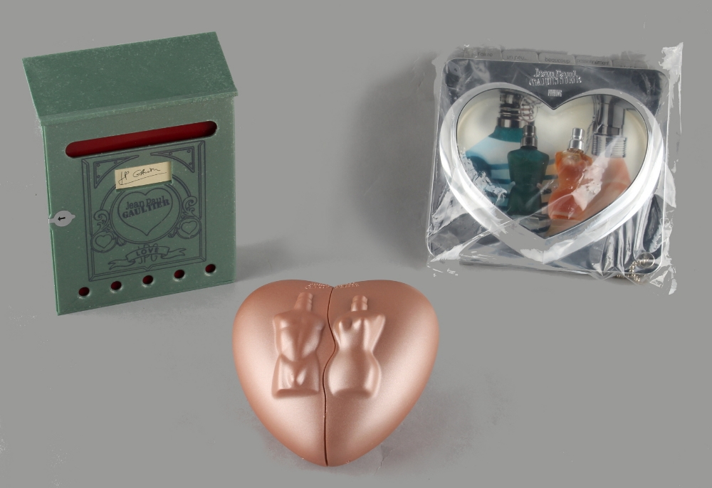 A private collection of perfume bottles - JEAN PAUL GAULTIER - Valentine Heart 2003 his & hers