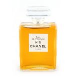A private collection of perfume bottles - CHANEL No.5 - a factice dummy perfume display bottle,