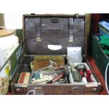 Leather Stationery Case, tins, corkscrews, etc.
