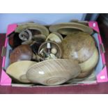 Turned Wooden Bowls etc:- One Box