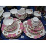 Royal Albert 'Lady Carlyle' Tea Ware, of twenty seven pieces.