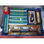 Twelve OO Gauge/4mm Items Boxed Rolling Stock, Hornby R103 Hopper - two Dapol Tankers, Bachmann 33-
