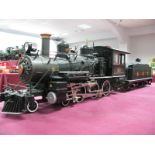 A Bachmann (China) G Scale 4-6-0 Big Haulier Locomotive and Tender No. 10, E.B.T Railroad Cu -