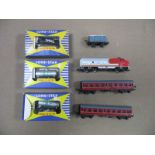A Small Quantity of "OOO" Scale Lone Star Model Railway, including 'Santa Fe' Electric Locomotive,