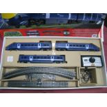 Hornby Ref 1139 'OO' Gauge 'Blue Rapier' Train Set, boxed, locomotive, dummy, coach, controller