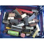 Approximately Twenty Five "OO" Scale Four Wheel Wagons, various makers, all playworn.