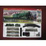 Hornby Ref R1039 'OO' Gauge 'Flying Scotsman' Train Set, appears complete apart from missing