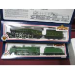 Two Bachmann 'OO' Gauge Steam Locomotives, both significantly over painted, Ref 31.551 'Green Arrow'