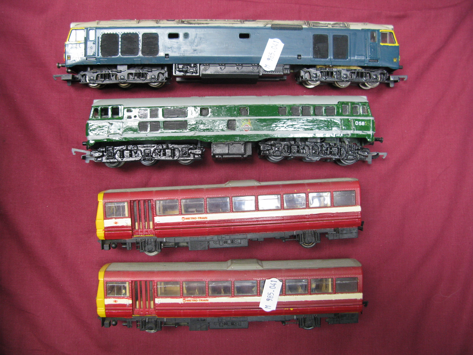 Two 'OO' Gauge Diesel Locomotives, Lima Co.Co Class 50, over painted Ex 50043/Eagle to BR D.413.