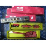 Hornby Dublo OO Gauge/4mm Ref 4620 Breakdown Crane, good condition with jacks, part boxed. Plus four