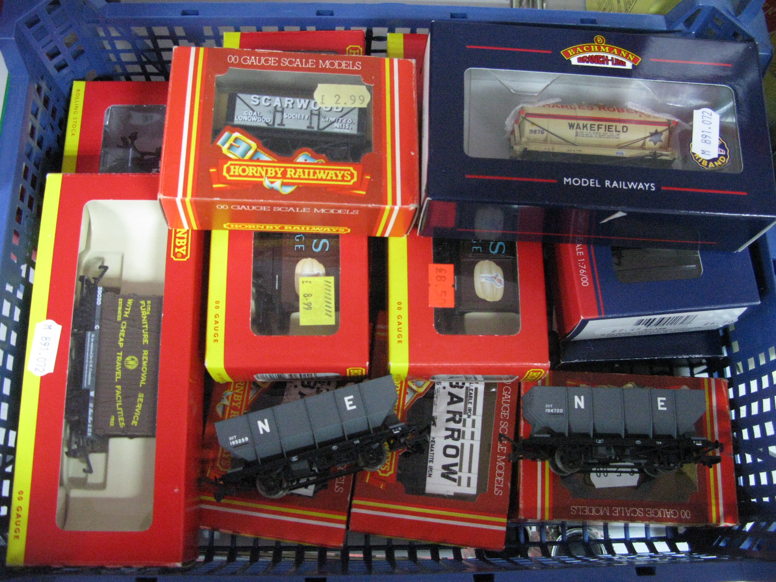 Thirteen OO Gauge/4mm Items Boxed Rolling Stock, three Bachmann Ref's 37-125/37-159/37-650K, ten